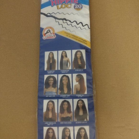 BOHO HIPPIE LOC 20" (CHERRYWINE) - Freetress Synthetic Crochet Braiding Hair NEW - Picture 5 of 6